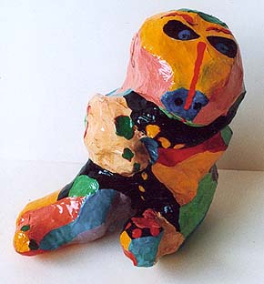 Fiberglass sculpture Teddy bear by Twan de Vos