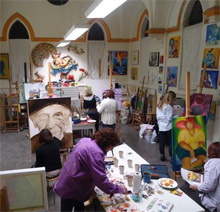 schilderworkshops in Tilburg voor vrijgezellenfeestjes, bedrijfsuitjes, groepen, feesten en familiedagen