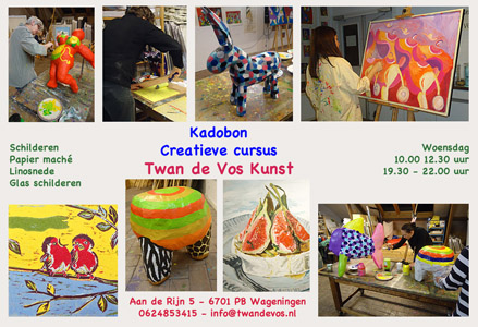 Kadobon creatieve cursus Twan de Vos