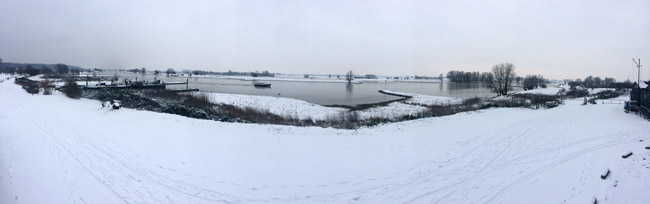 Workshop landschap schilderen op zaterdag 23 februari in de uiterwaarden van de Rijn bij Wageningen